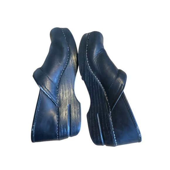 Dansko Black Leather Professional Clogs Size 39 – Comfort Work Shoes - Picture 8 of 9